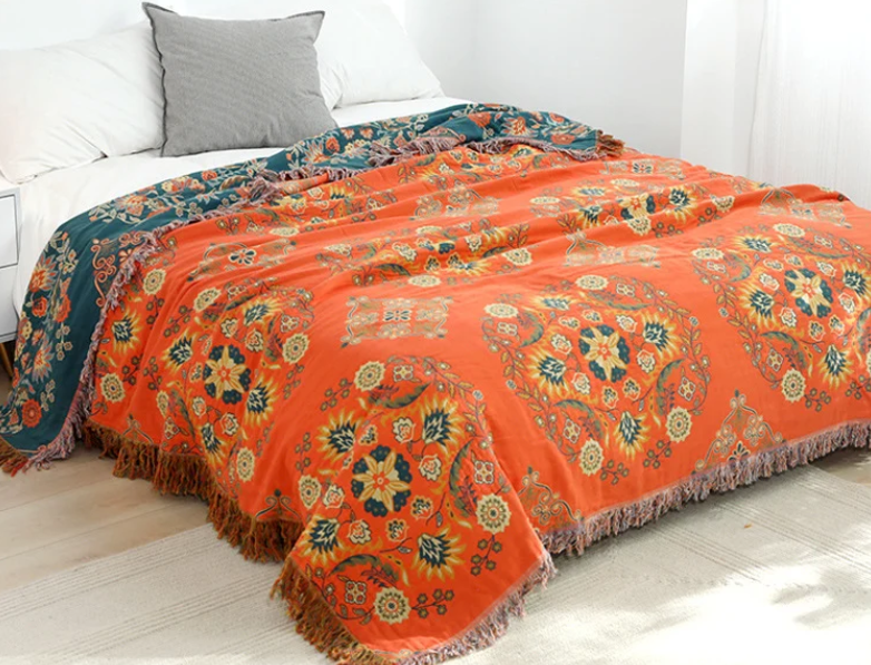 Elowen Reversible Nordic Throw Blanket